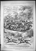 Antique Old Print 1887 Satruday Horse Racing Kempton Park Nursery Handicap 19th