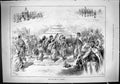 Antique Print 1887 Arab Camp Olympia Ladies Dancing Men Guns Entertainment 19th