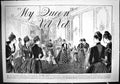 Original Old Antique Print 1887 Advertisement My Queen Vel-Vel Silk Velvet 19th