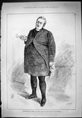 Old Print Representative Actor Mr John Clayton Dean Marvel'S Theatre 1887 19th