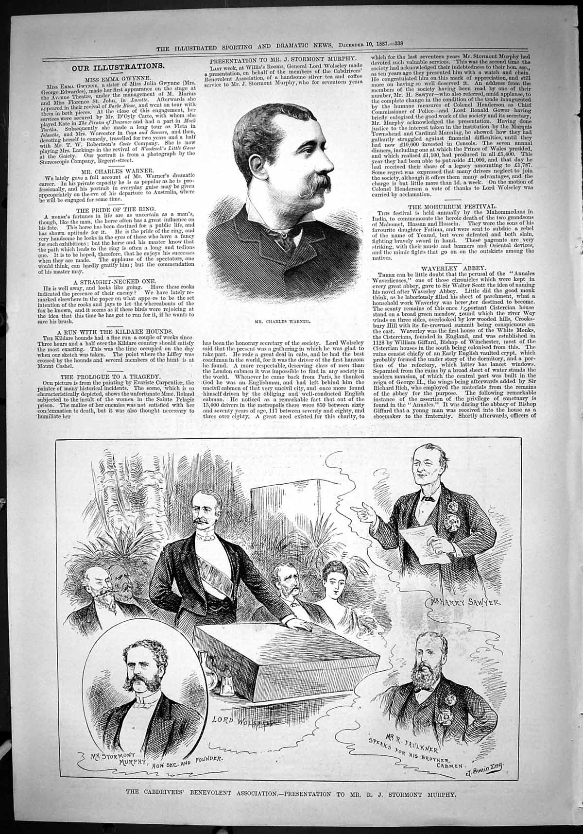 Old Charles Warner Cabdrivers Benevolent Murphy Sawyer Wolseley Faulk