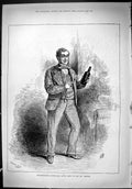 Old Portrait Representative Actor Mr David James Jenkins Theatre 1887 Victorian