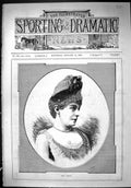Original Old Antique Print 1888 Portrait Mme. Vanoni Beautiful Woman Victorian