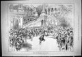 Original Old Antique Print Drury Lane Pantomime Puss Boots Theatre Actors 1888