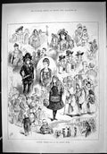 Old 1888 Children Costume Ball Mansion House Fancy Dress Theatre Crit Victorian