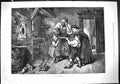 Old Antique Print 1888 Target Practice Young Boy Crossbow Carpenter House 19th