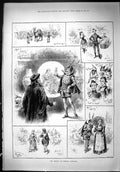 Antique Print Dr Faust Chelsea Barracks Theatre Ricardo Nugent Roberts 1888