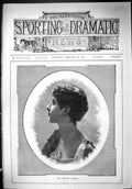 Original Old Antique Print Portrait 1888 Miss Gertrude Kingston Beautiful Woman