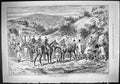 Original Old Antique Print Hunting Kildares Jackdaw'S Glen Horses Huntsmen 1888