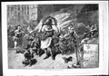 Original Old Antique Print Windsor Castle Boar'S Head Cooking Royal Family 1887