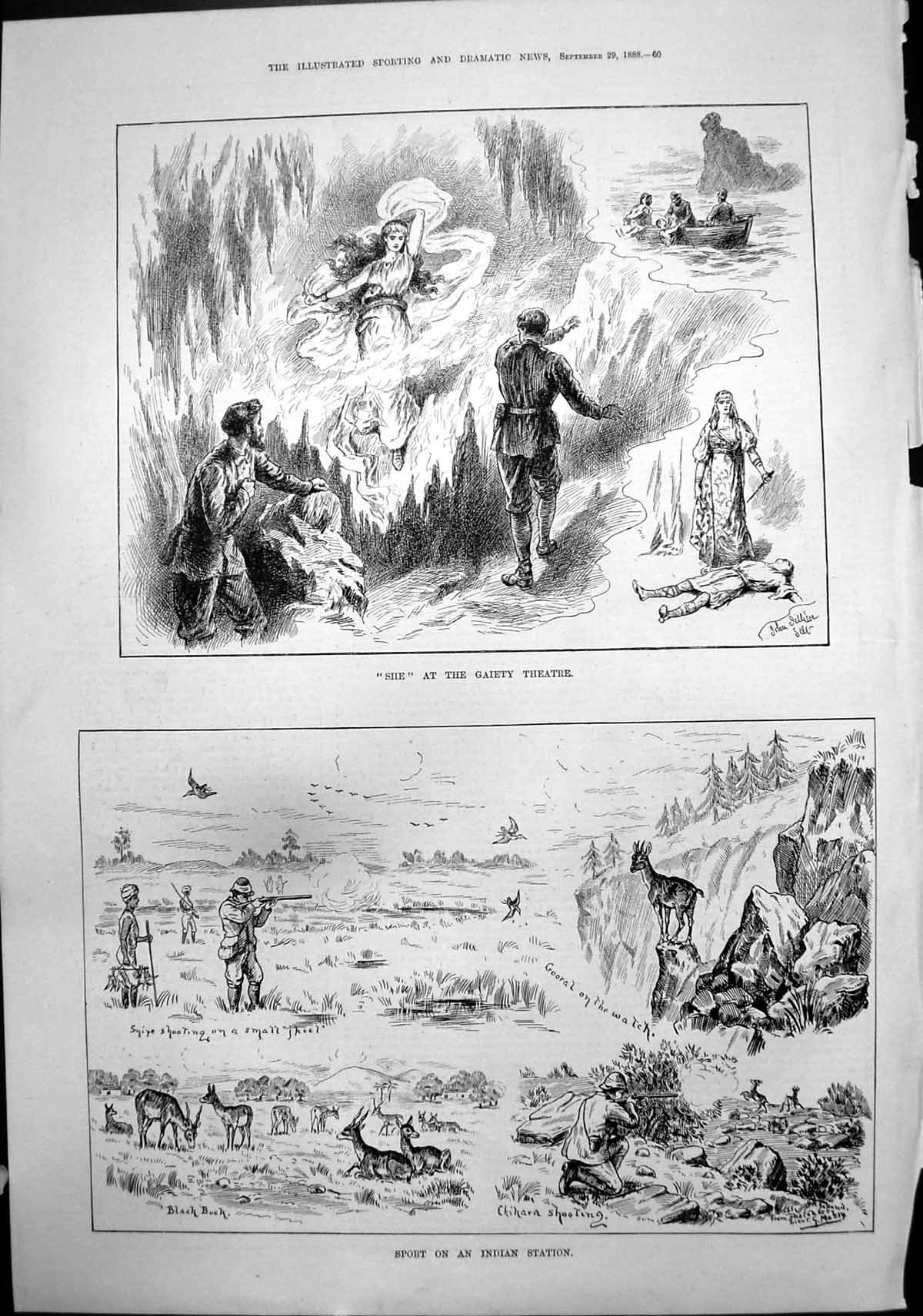 Old She Gaiety Theatre Sport Indian Station Snipe Chikara Shooting 18 19th