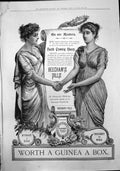 Antique Print Beechams Pills Health Crowning Beauty Worth Guinea A Box 1888