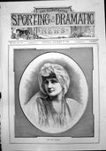 Original Old Antique Print Miss Rose Dearing 1888 19th Century
