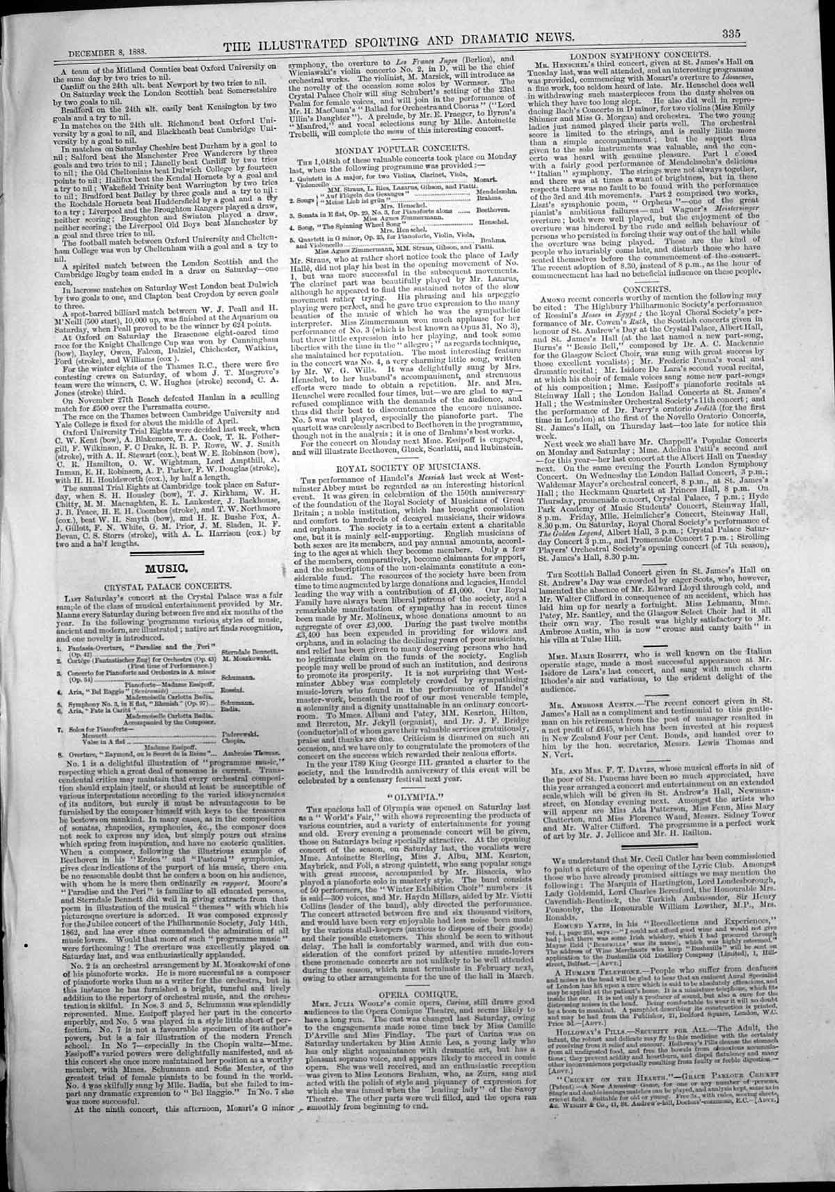 Old Print Tableaux Vivants Kingston On Thames Homeless Dresden China 1888 19th