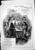 Old Heres To Maiden Bashful Fifteen Men Toasting Glasses Drink Table