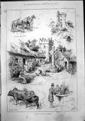Old Irish Village Olympia Blarney Castle Donegal Village Kerry Cattle