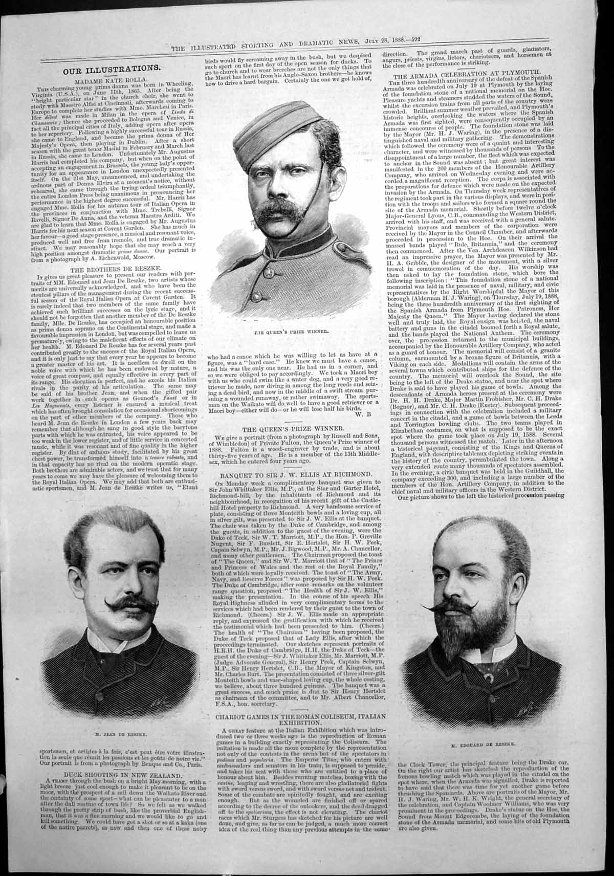 Old M Jean De Reszke Private Fulton Queens Prize M Edouard De Reszke1