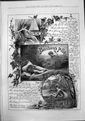 Old Antique Print Beechams Pills Brought Strength Weak Weary Maiden 1888 19th