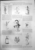 Old Print Captious Critic Uncles Aunts W Penley W Hawtrey Katie Lee 1888 19th
