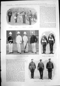 Print Foreign Service Dress Boats Crew Fire Brigade Band Officers Mess 1899