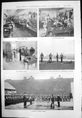 Old Print Lesson Bridge Making Commandent Camber Hms Aurora Marines 1899 19th