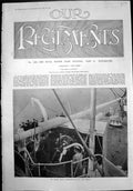 Old Print Royal Marine Light Infantry Hms Australia Col Crosbie Maj Murphy1899
