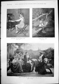 Print Othello Relates Story Life Waiting Bite Stead Mrs Patrick Campbell1899
