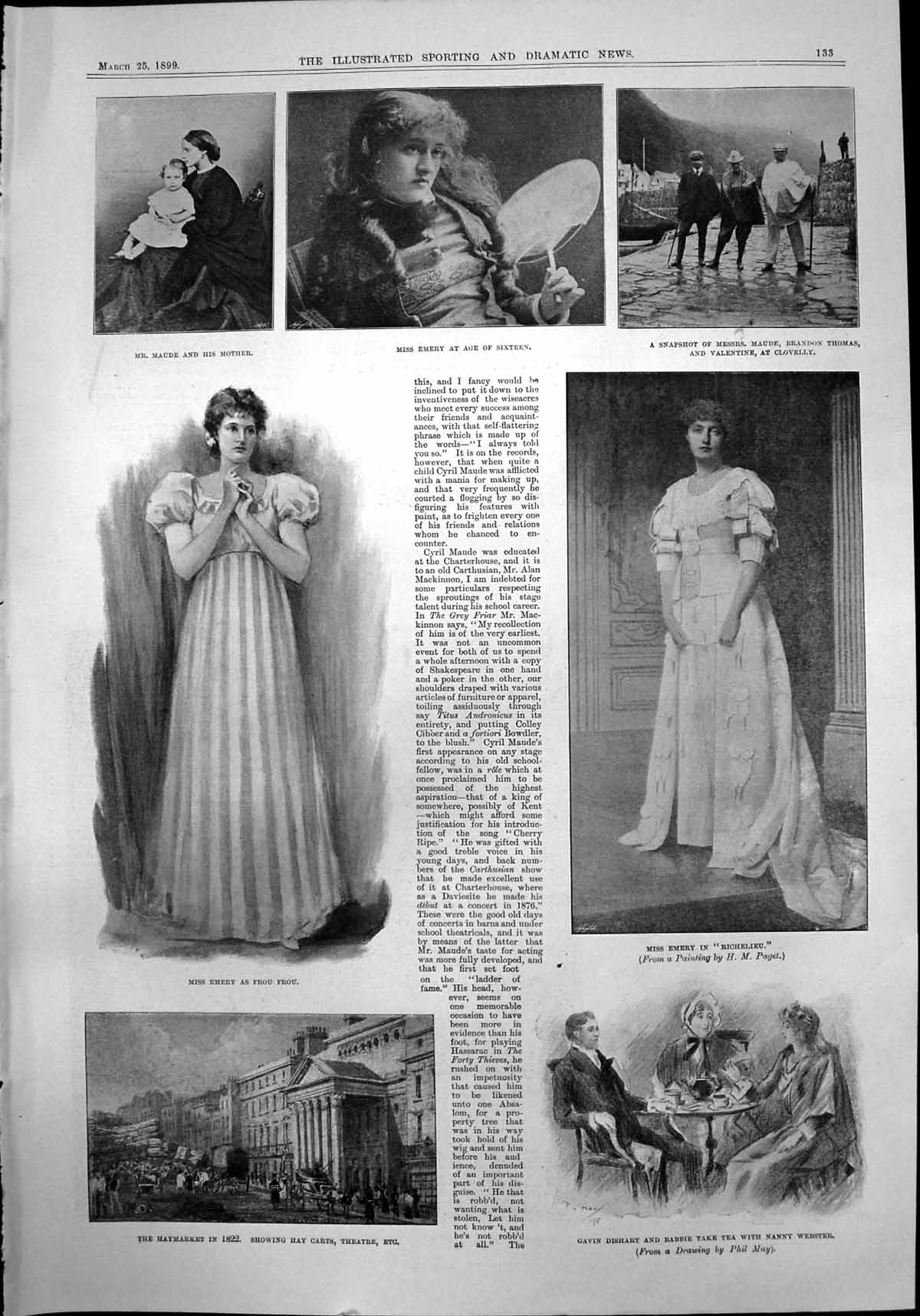 Old Cyril Maude Winifred Emery Gavin Dishart Sam Emery Haymarket 1899 Victorian