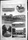 Old Racing Stables G Blackwell Beverley Ho Newmarket Man Iron Mask1899 19th
