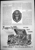 Antique Old Print National Co-Operative Festival Shield Mappin & Webbs 1899