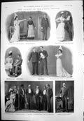 Antique Print Cuckoo Avenue Theatre Vane Featherstone Charles Stevens 1899 19th