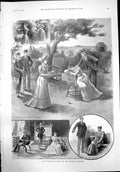Antique Print Tyranny Tears Criterion Theatre Dont Go Man Give Me Cake 1899