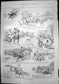 Old Run Season Hunting Hounds Fox English Toy Spaniels Chihuahua 1899 Victorian