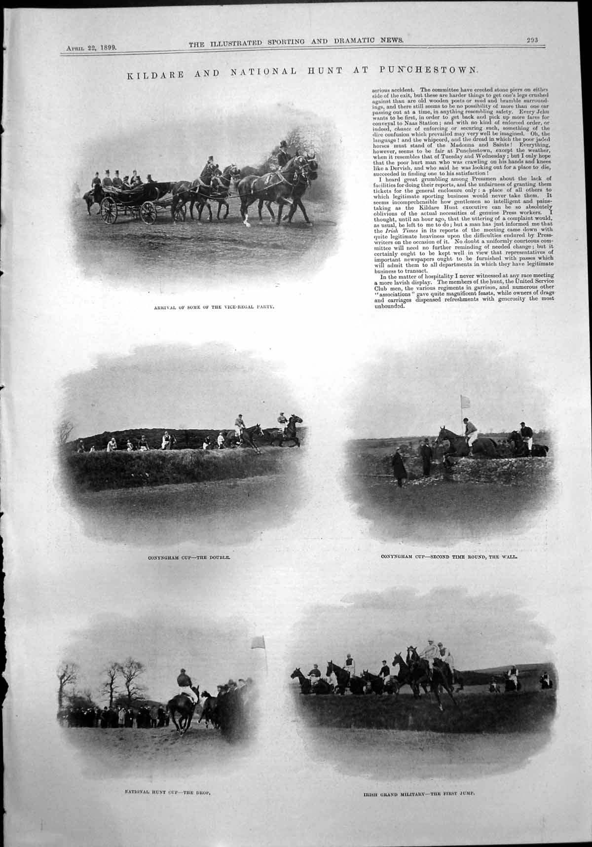 Old Kildare National Hunt Punchestown Regal Party Goat Edge Cliff 1899 19th