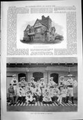 Antique Old Print New Club House Royal Ulster Lepoardstown Race Meeting 1899