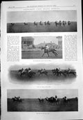 Old Newmarket Ist Spring Meeting Lydia Thompson Prince R Crusoe 1899 Victorian