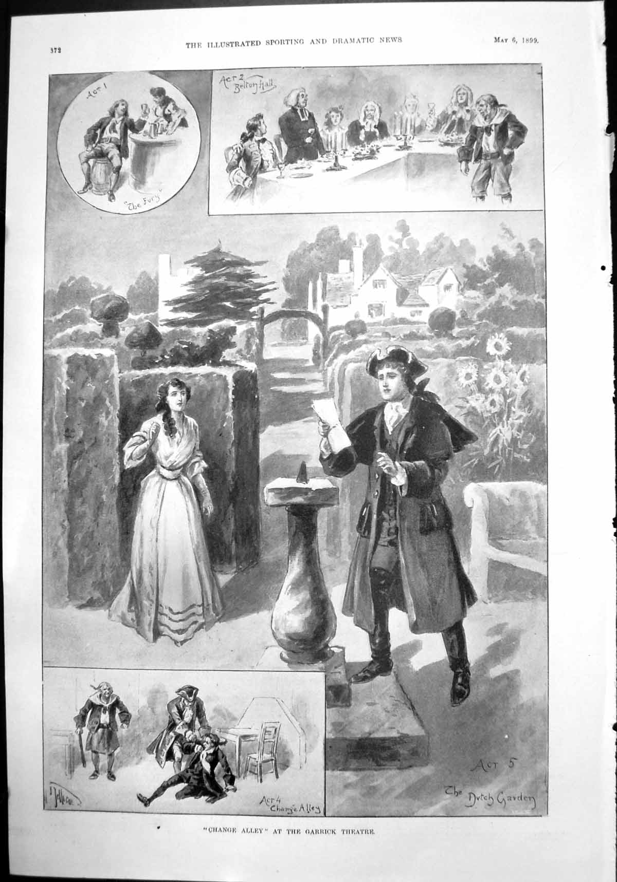 Old Change Alley Garrick Theatre Belton Hall Late Duke Beaufort 1899 Victorian