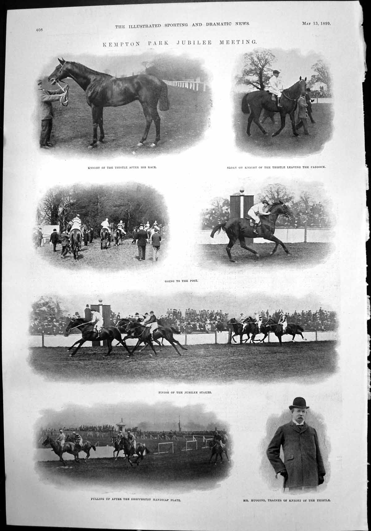 Old Kempton Park Jubilee Meeting Mr Huggins Carnac Sahib Mr B Tree 1899 19th