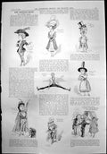 Old Print Captious Critic Crystal Palace William Vores Leo Stormont 1899 19th