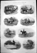 Old Print Richmond Horse Show Lord Bath Duke York Mason Browns Hunter1899 19th