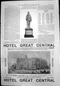 Antique Print Presentation Duke Saxe-Coburg Gotha Hotel Great Central 1899 19th