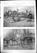 Old Steeplechasing Returning Scale Rocks Breakers Arundel Study 1899 Victorian
