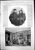 Print Fred Terry Miss Julia Neilson Child Phyllis Henry Terry Snuff Box 1899