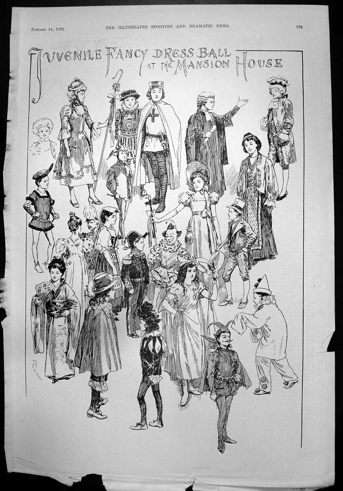 Old Juvenile Fancy Dress Ball Mansion Ho Mrs Oliphant Yacht Zivolo 1899 19th