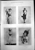 Antique Print Parisian Ladies Mdlles De Roessler Medal Therval Stelly 1899 19th