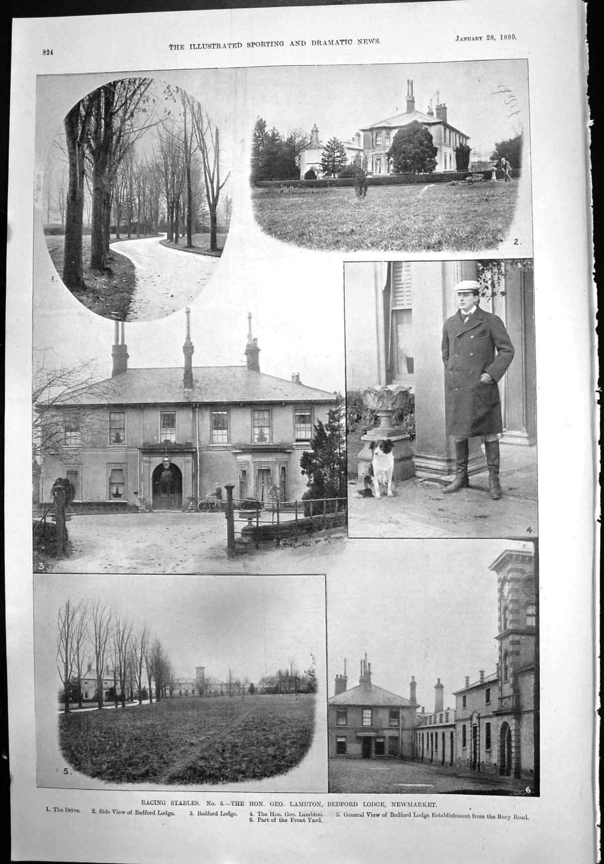 Old Stables Geo Lambton Bedford Lodge Newmarket Front Yard Drive1899 Victorian