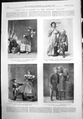 Old Print Dick Whittington Adelphi Amy Augarde O Lennon Fred Eastman 1899 19th