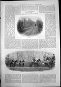 Old Horse Hounds Hunting Worton Heath Barnum Baileys Coney Island1899 Victorian