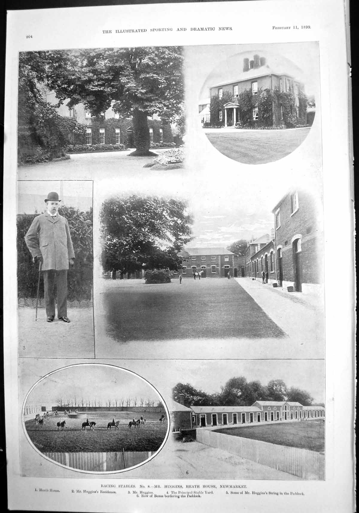 Old Racing Stables Mr Huggins Heath Ho Newmarket Alice Atherton 1899 Victorian