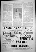 Old Late George Davidson Derbyshire Cricketer Spratts Game Foods 1899 Victorian